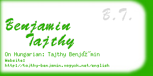 benjamin tajthy business card